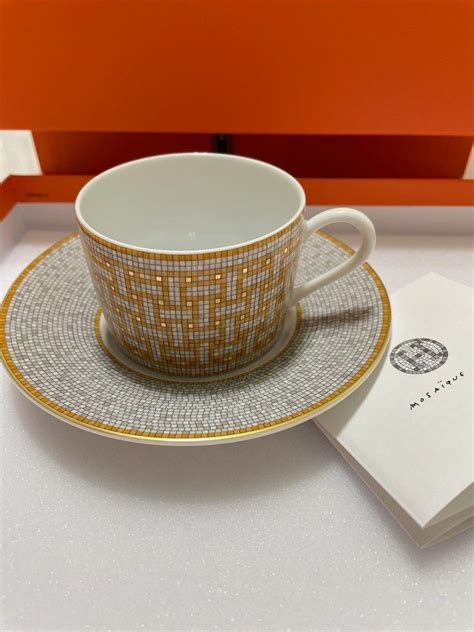 hermes mosaique espresso|Hermes mosaique tea cup.